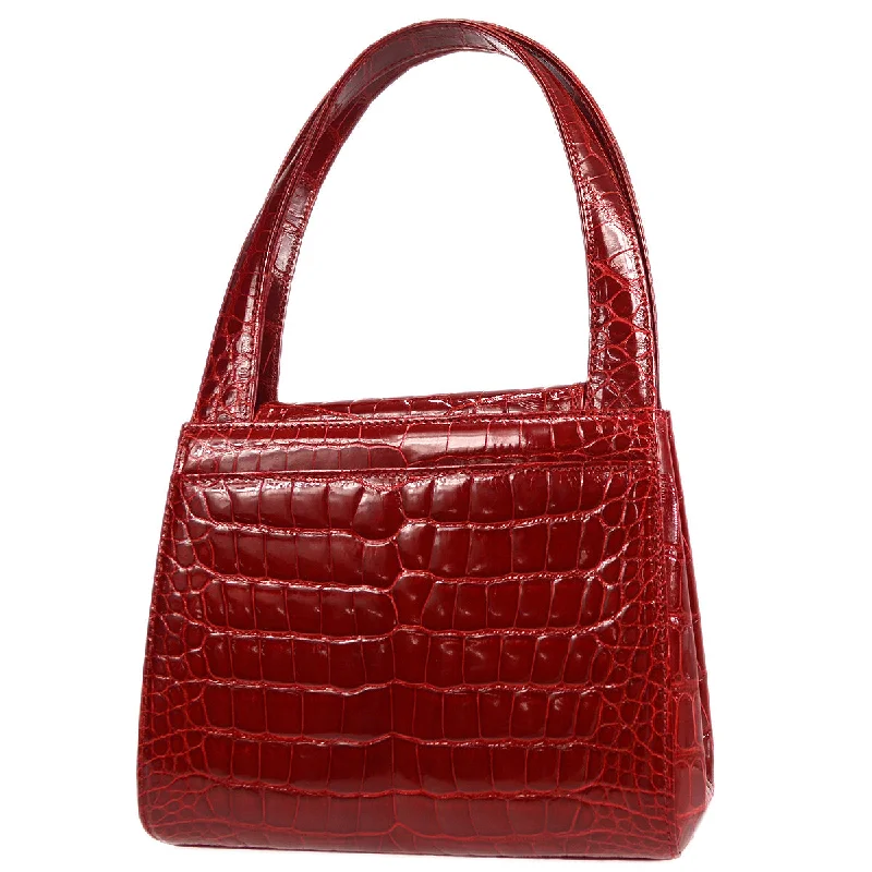 CHANEL * 1997-1999 Handbag Crocodile Red