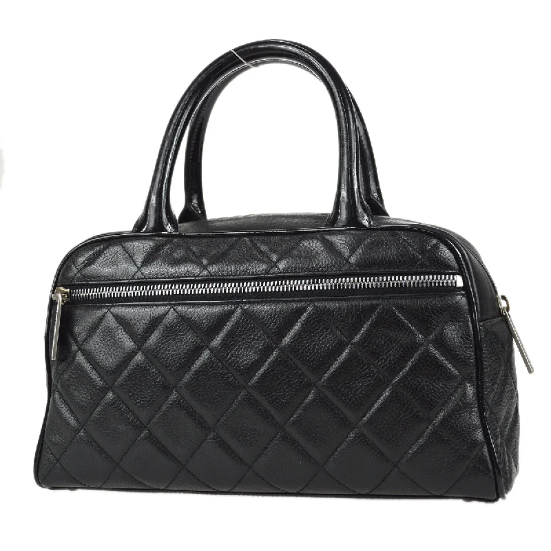 Chanel * 2001-2003 Bowling Bag 27 Black Caviar