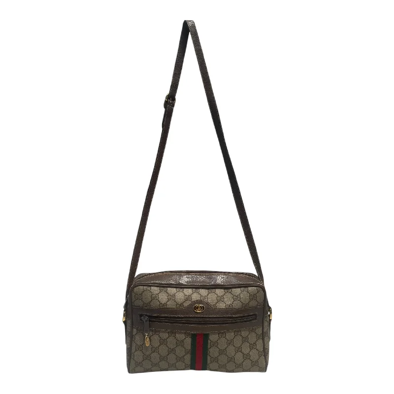 GUCCI/Cross Body Bag/Monogram/Leather/CML/green red stripe