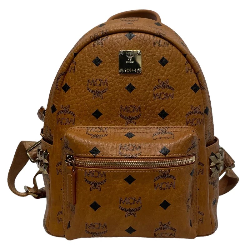 MCM/Backpack/Monogram/Leather/BRW/9704J