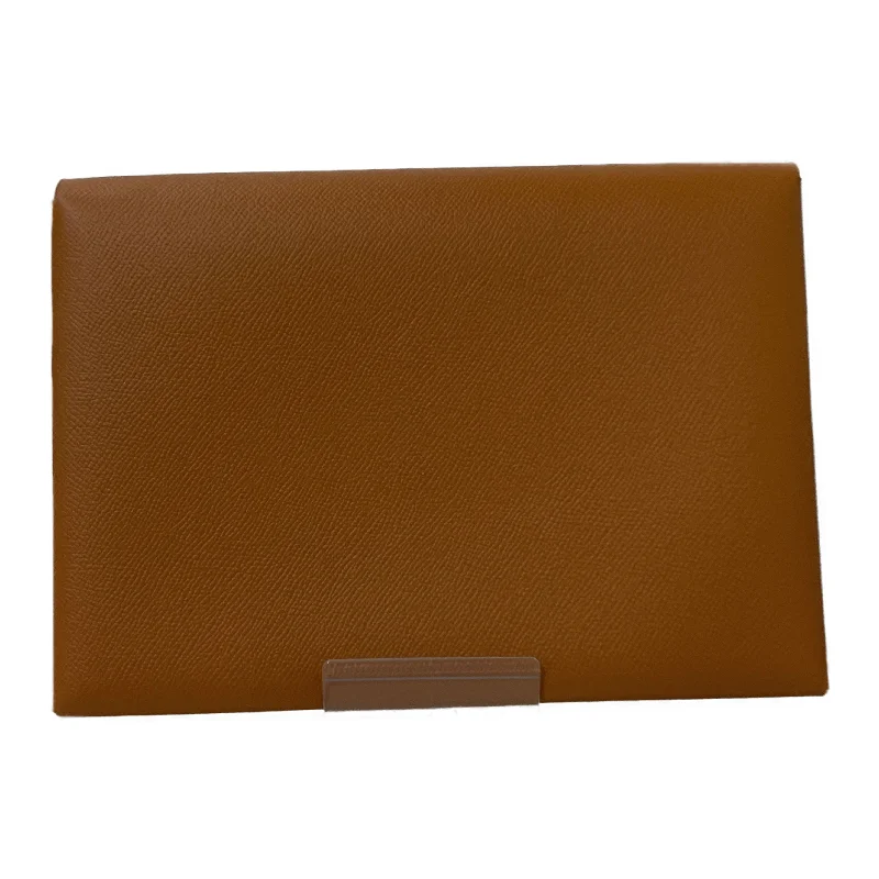 HERMES/Clutch Bag/Brown/Leather/