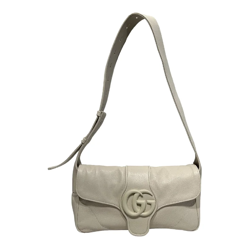 GUCCI/Hand Bag/S/Leather/WHT/aphrodite