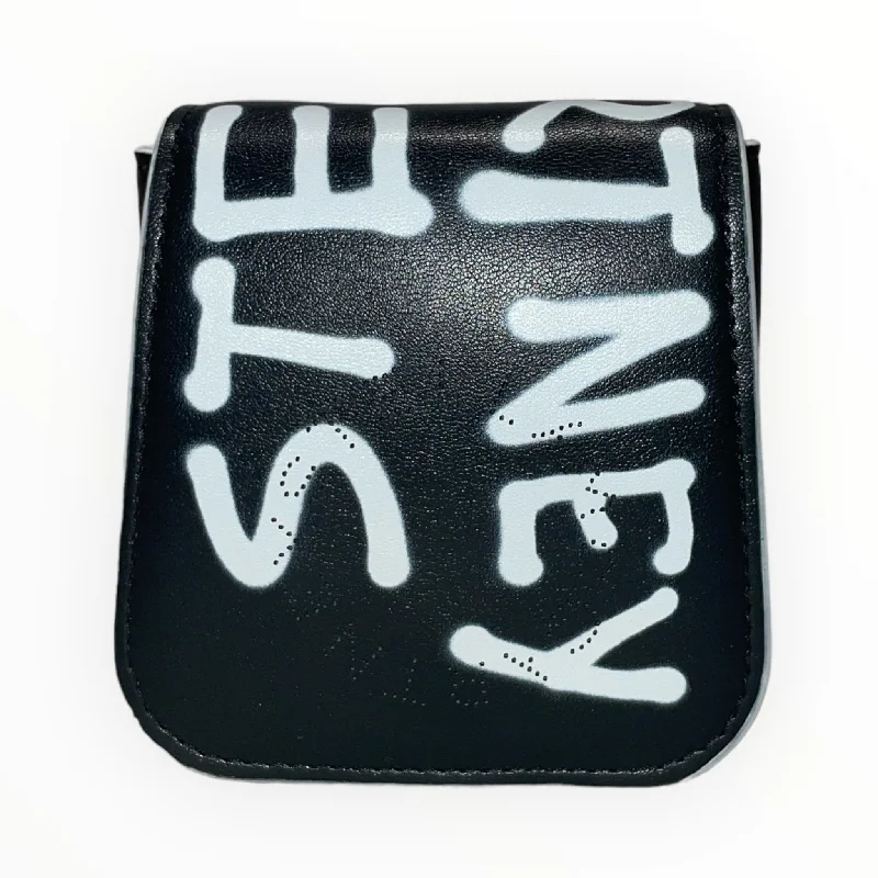 STELLAMcCARTNEY/Cross Body Bag/Leather/BLK/GRAFFITI LOGO MINI CROSSBODY