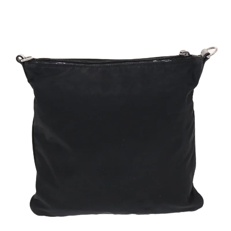 PRADA Shoulder Bag Nylon Black Auth ki3273