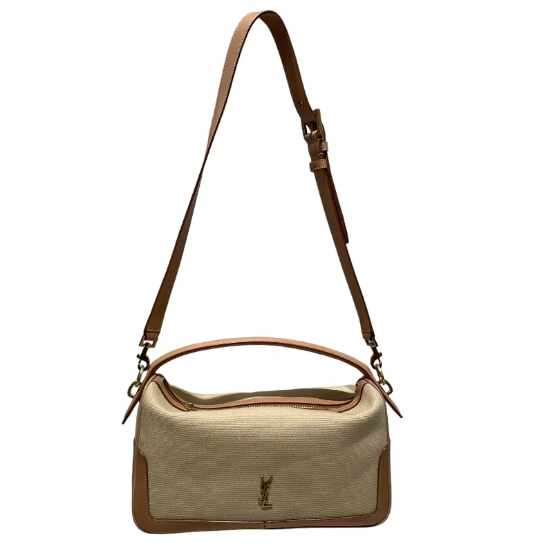 YVES SAINT LAURENT/Cross Body Bag/S/Cotton/BEG/camera supple bag