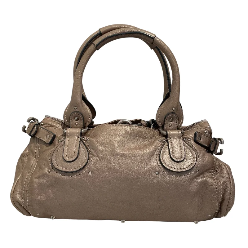 Chloe/Hand Bag/Leather/BEG/