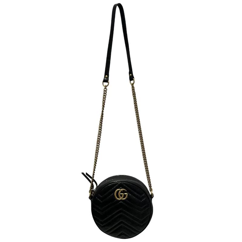 GUCCI/Cross Body Bag/BLK/gg marmon