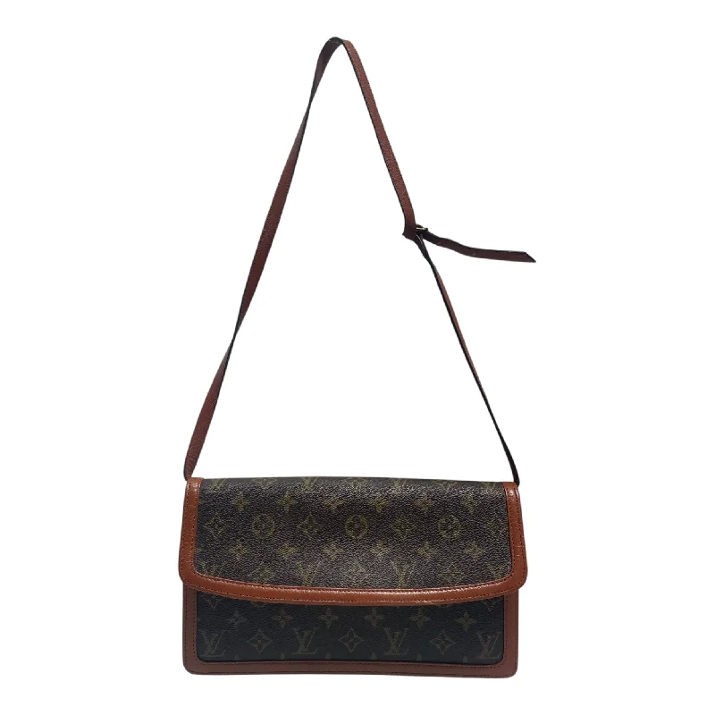 LOUIS VUITTON/Cross Body Bag/Monogram/Leather/BRW/Clasp Broken (Long Purse)