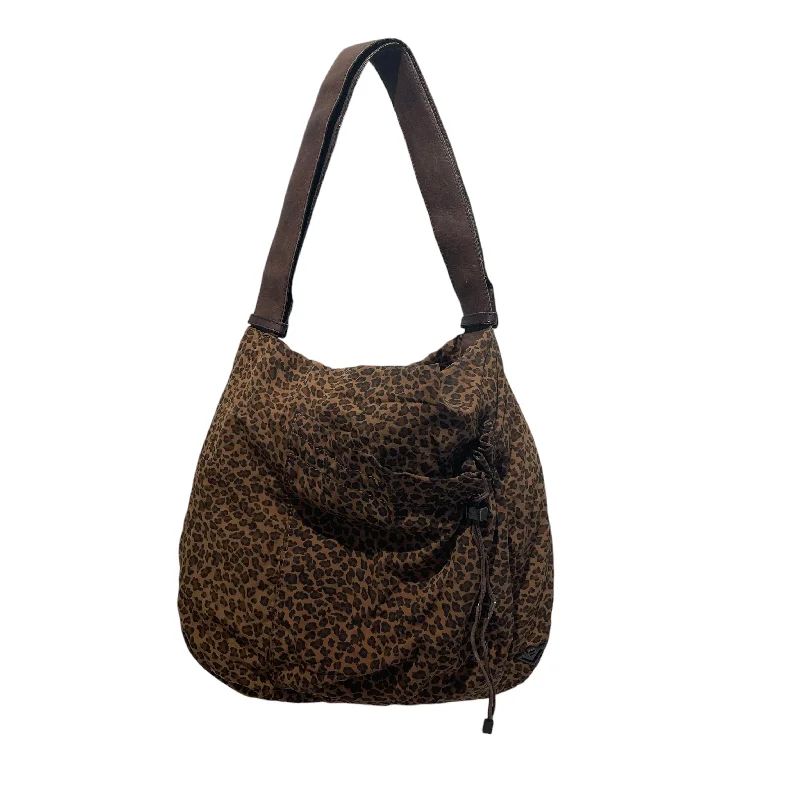 BOTTEGA VENETA/Bag/Animal Pattern/BRW/Leopard Hobo Drawstring