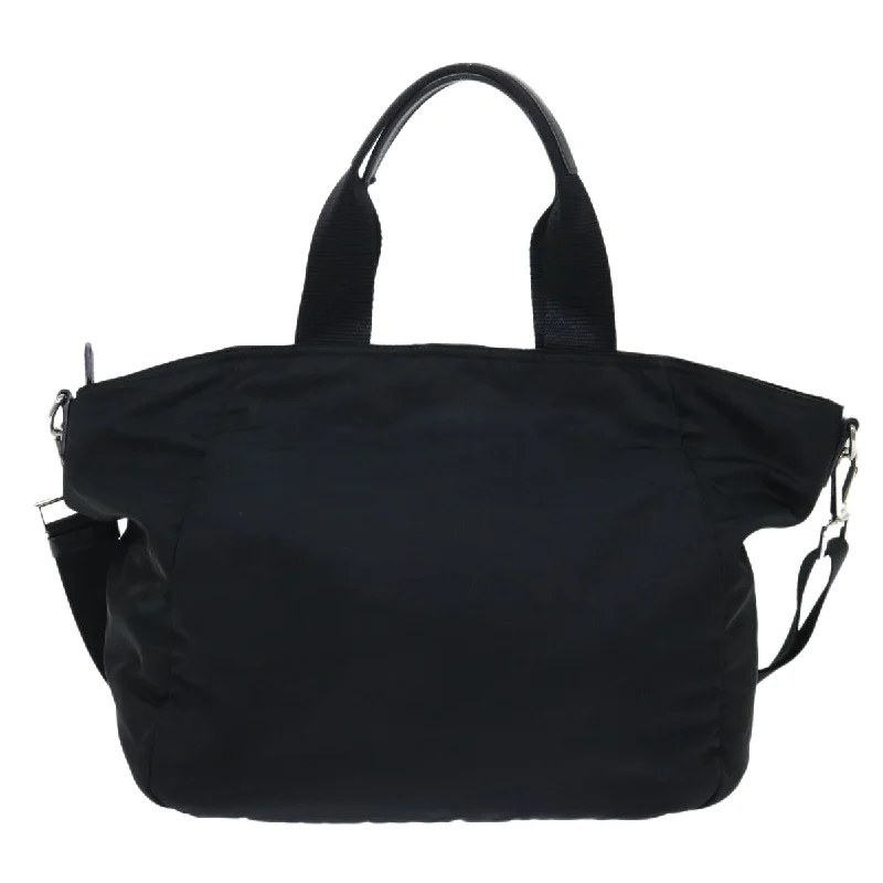 PRADA Shoulder Bag Nylon 2way Black Auth 50600